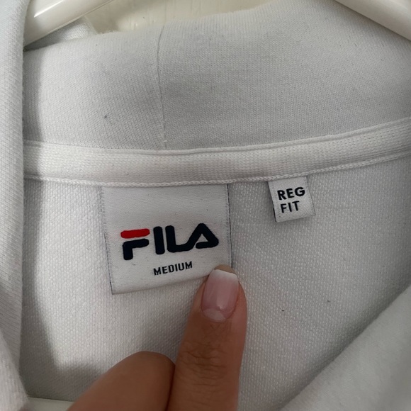 BTS x FILA 2020 Fall Edition Off White Small Logo Hoodie - Picture 14 of 15